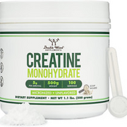 Creatine Monohydrate Powder 1.1Lbs (100 Servings of 5 Grams Each - Third Party T