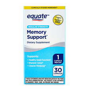 Equate Memory Support Dietary Supplement Capsules, 30 Count