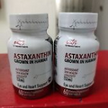 *Nutri By Nature's Fusions Astaxanthin  Supplement 12mg 60 Softgels X 2 =120 Cap