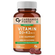 Carbamide Forte Vitamin D3 K2 MK7 | Plant Based Veg Vitamin D3
