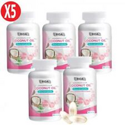 5X Rida Coconut Oil Plus Collagen Tripeptide Vitamins Nourish Skin [60 Softgel]