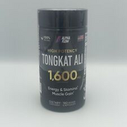 NEW - Alpha Flow Tongkat 1600MG For Men Energy Stamina Muscle Gain 180 Capsules