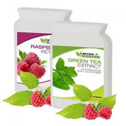 Better Bodies Raspberry Ketones 100mg & Green Tea Diet 850mg Pack Weight Loss
