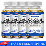 US Magnesium Zinc Vitamin D3 Calcium 1000MG Complex Promotes Strong Bones 60 pcs