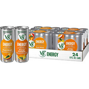 V8 +ENERGY Orange Pineapple and Peach Mango Energy Drink Variety Pack, 8 FL OZ C