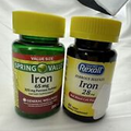 Spring Valley Iron Tablets Dietary Supplement Value Size, 65 mg, 200 Count
