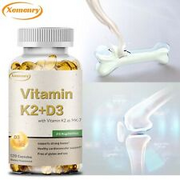 Vitamin K2+D3 Capsules 5000 IU - Extra Strength Bone and Heart Health, Non GMO