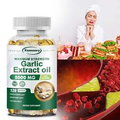 Garlic Extract Oil Capsules 5000mg - Heart Health, Cholesterol Levels Support