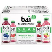 Bai Wonderwater Variety Pack 18 Fluid Ounce (Pack Of 15)