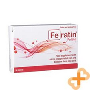 FERATIN FOLATE 30mg 30 Tablets Supplement  Micro-encapsulated Iron Folic Acid