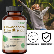 Ashwagandha Root Extract 3000mg x 30 To 120 Stress Supplement