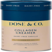 Dose & Co Dairy-Free Collagen Creamer - Vanilla 340G, Vanilla