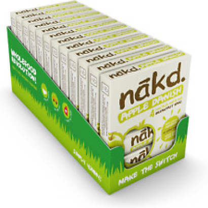 Nakd Apple Danish Natural Oat Bar - Vegan - Gluten Free - Healthy Snack - 35g x