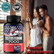 Testosterone Booster 7000mg - Energy & Endurance - Saw Palmetto, Horny Goat Weed