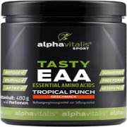 TASTY EAA Pulver vegan Hochdosiert 480G - Tropical Punch, Mit Allen 8 EAAS +BCAA