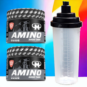 Mammut Amino 3000 Aminosäuren Tabletten 2 x 300 Tabs mit Eiweiß Shaker 56,60€/kg