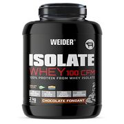 Weider Isolate Whey 100 CFM (2kg) Chocolate-Fondant Flavour. Protein Powder with 25g Proteins and 5g BCAAs per Serving. Zero added Sugar. Aspartame-Free.