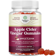 Apple Cider Vinegar ACV Gummies - Gut Health & Natural Energy Supplement with Vitamin B6 B12 Beet Root and Pomegranate - Apple Cider Vinegar with Mother Body Cleanse Detox for Women & Men 60 Servings