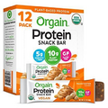 Orgain Organic Vegan Protein Bars Peanut Butter - 10g Plant Based Protein Glu...