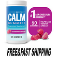 Natural Vitality Calm Gummies, Magnesium Supplement, Raspberry-Lemon, 60 Gummies