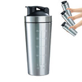 Gym Protein Shaker Bottle Stainless Steel Protein Milk Shaking Mixer Fitness Cup