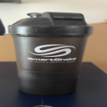 BRAND NEW SMARTSHAKE PROTEIN MIXER AND 2 SUPPLIMENT HOLDERS  600ML BLACK