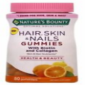 Nature's Bounty Optimal Solutions Hair, Skin, Nails, 80 Gummies Tropical Citrus