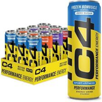 Cellucor C4 Energy Drink, All Flavor, Carbonated Sugar Free Pre Workout