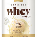 Grass Fed Whey to Go Protein Powder Vanilla, 11.9 Oz - 20G of Grass-Fed Protein