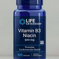 Vitamin B3 Niacin by Life Extension, 100 capsule 500 mg