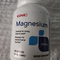 GNC Magnesium 500mg, 120 Capsules, Supports Calcium Absorption Strong Teeth/Bone