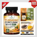 Turmeric Curcumin with Bioperine 2600 Mg Curcuminoids 95%  - Joint Support -USA
