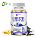Black Seed Oil Capsules 1000mg Nigella Sativa Black Cumin Seed Cold Pressed Oil