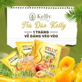 1x Tra Dao Giam Can - Peach tea Kelly Detox Herbal Tea Natural Weight Loss Tea