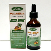 60 ml Vegan Magnesium Glycinate Liquid Drop for Bone,Heart,Energy,Muscle Support