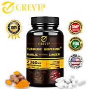 Turmeric Bioperine 2360mg - Garlic, Ginger - Joint Support, Digestive Health