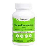Vitacost Trans-Resveratrol - Antioxidant Support for Heart 60 Capsules - 1/2027