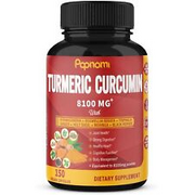 Turmeric Curcumin Capsules 8100mg - 150 Pills 5 Month Supply - Immune, Joint,...