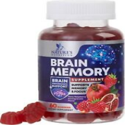 Memory Gummies for Brain Support for Memory, Focus, Concentration, & Learning