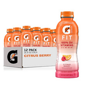 Gatorade Fit Electrolyte Beverage, Citrus Berry, 12 Pack of 16.9 oz Bottles