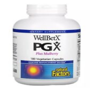 Natural Factors WellBetX PGX Plus Mulberry Glucose Management 180 Caps