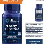 N-Acetyl-L-Cysteine 600 mg Capsules - Immune & Respiratory Support Supplement