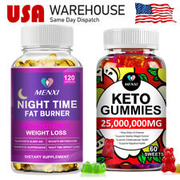 Keto BHB Gummies Advanced Ketone Weight Loss Night Time Fat Burner Supplement