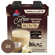 Coffee Vanilla Latte Protein Shake, High Protein, Low Glycemic, Low Carb
