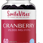 Smilevites Cranberry Gummies Urinary Tract Health Gummy 25,000Mg Supplement - Cr