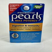 Natures Way PROBIOTIC PEARLS Digestion & Immunity MAX POTENCY 30 Softgel Exp8/24