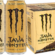 Monster Java Variety Pack Salted Caramel Coffee + Energy Drink 15Oz (Pack of 12)
