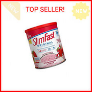 SlimFast Meal Replacement Powder, Original Strawberries & Cream, Weight Loss Sha