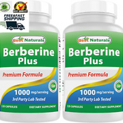 Berberine plus 1000 Mg/Serving 120 Capsules (120 Count (Pack of 2))