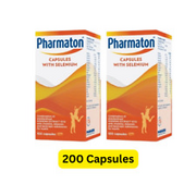 NEW 2 LOT Pharmaton Capsules with Ginseng and  2x100 Tablets (200 Tablets)